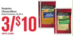 Mariano's Sargento Cheese Slices offer
