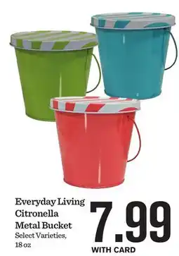 Mariano's Everyday Living Citronella Metal Bucket offer