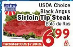 Rio Valley Market USDA Choice Black Angus Sirloin Tip Steak offer