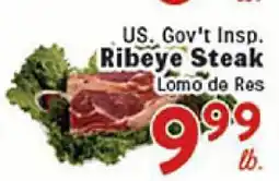 Rio Valley Market US. Gov't Insp. Ribeye Steak offer