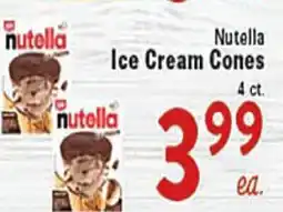 Rio Valley Market Nutella Ice Cream Cones offer