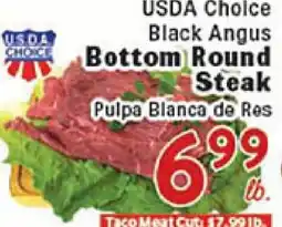 Rio Valley Market USDA Choice Black Angus Bottom Round Steak offer