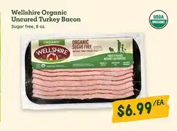 Sprouts Farmers Market Wellshire Organic Uncured Turkey Bacon offer
