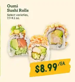 Sprouts Farmers Market Oumi Sushi Rolls offer