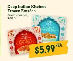 Sprouts Farmers Market Deep Indian Kitchen Frozen Entrées offer