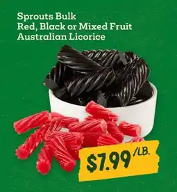 Sprouts Farmers Market Sprouts Bulk Red, Black or Mixed Fruit Australian Licorice offer