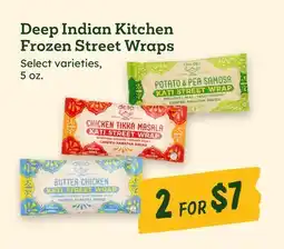 Sprouts Farmers Market Deep Indian Kitchen Frozen Street Wraps offer