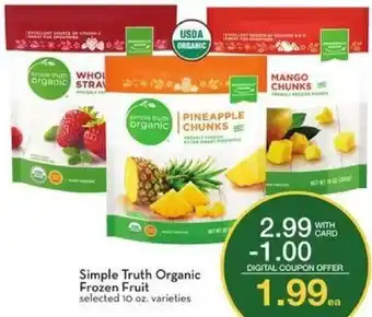 Mariano's Simple Truth Organic Frozen Fruit offer