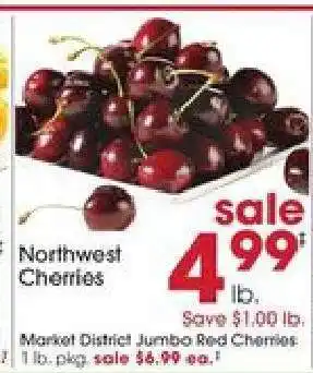 Giant Eagle Northwest Cherries offer