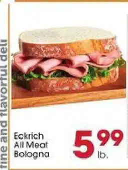 Giant Eagle Eckrich All Meat Bologna offer