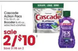 Giant Eagle Cascade Action Pacs or Booster offer