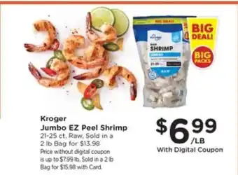 Kroger Kroger Jumbo EZ Peel Shrimp offer