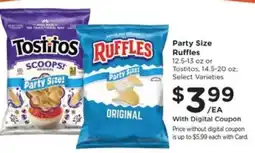 Kroger Party Size Ruffles offer
