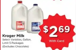 Kroger Kroger Milk offer