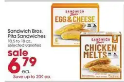 Giant Eagle Sandwich Bros. Pita Sandwiches offer