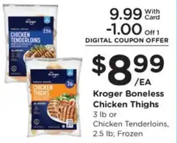 Kroger Kroger Boneless Chicken Thighs offer