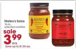 Giant Eagle Mateo’s Salsa offer
