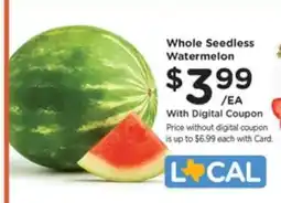 Kroger Whole Seedless Watermelon offer