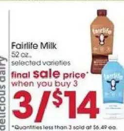 Giant Eagle Fairlife Milk offer