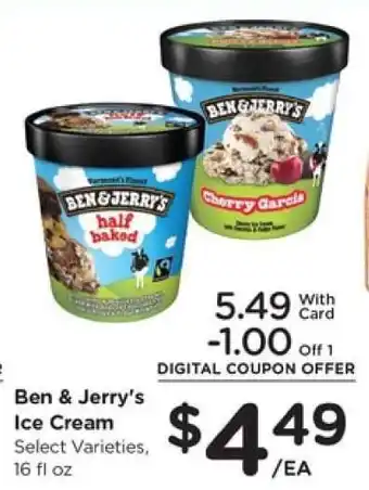Kroger Ben & Jerry's Ice Cream offer
