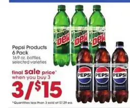 Giant Eagle Pepsi Products 6 Pack offer