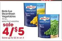 Giant Eagle Birds Eye Steamfresh Vegetables offer