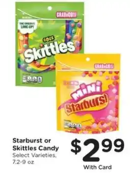 Kroger Starburst or Skittles Candy offer