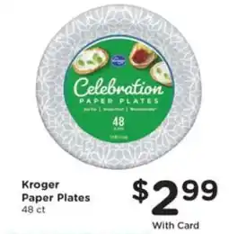 Kroger Kroger Paper Plates offer