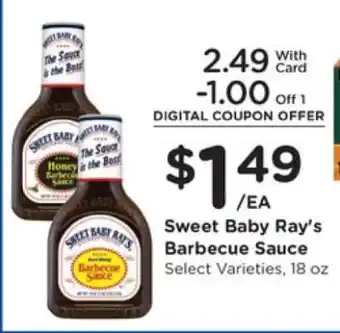 Kroger Sweet Baby Ray's Barbecue Sauce offer