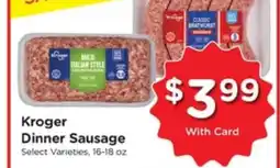 Kroger Kroger Dinner Sausage offer