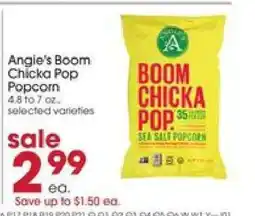 Giant Eagle Angie's Boom Chicka Pop Popcorn offer