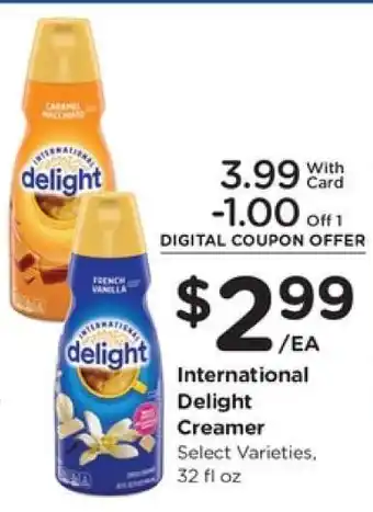 Kroger International Delight Creamer offer
