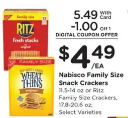 Kroger Nabisco Family Size Snack Crackers offer