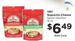 Kroger V & V Supremo Cheese offer