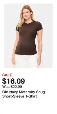 Old Navy Old Navy Maternity Snug Short-Sleeve T-Shirt offer