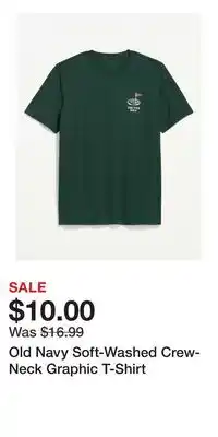 Old Navy Old Navy Soft-Washed Crew-Neck Graphic T-Shirt offer
