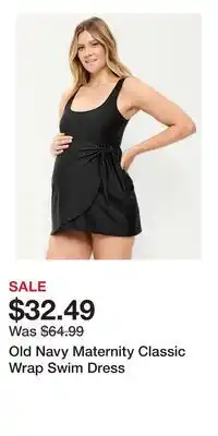 Old Navy Old Navy Maternity Classic Wrap Swim Dress offer