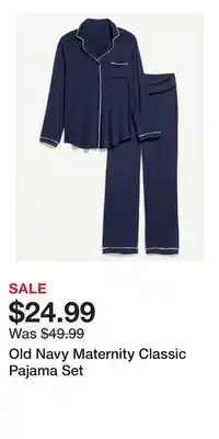 Old Navy Old Navy Maternity Classic Pajama Set offer