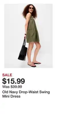 Old Navy Old Navy Drop-Waist Swing Mini Dress offer
