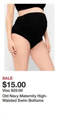 Old Navy Old Navy Maternity High-Waisted Swim Bottoms offer