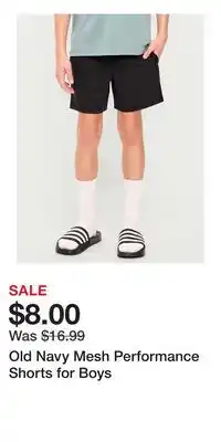 Old Navy Old Navy Mesh Performance Shorts for Boys offer