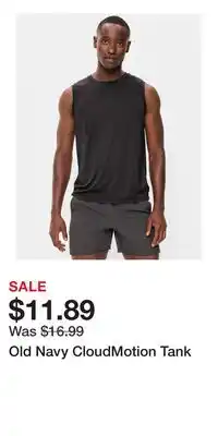 Old Navy Old Navy CloudMotion Tank offer