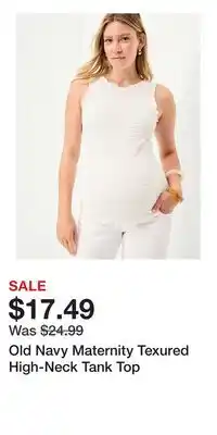 Old Navy Old Navy Maternity Texured High-Neck Tank Top offer