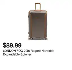 Marshalls LONDON FOG 29in Regent Hardside Expandable Spinner offer