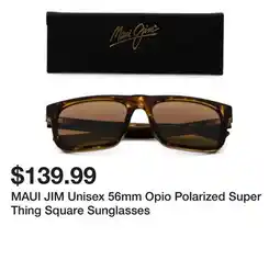 Marshalls MAUI JIM Unisex 56mm Opio Polarized Super Thing Square Sunglasses offer