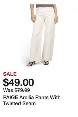 Marshalls PAIGE Arellia Pants With Twisted Seam offer