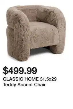 Marshalls CLASSIC HOME 31.5x29 Teddy Accent Chair offer