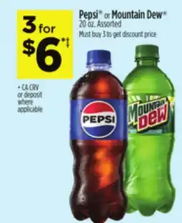 Dollar General Pepsi or Mountain Dew offer