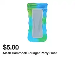 Five Below Mesh Hammock Lounger Party Float offer