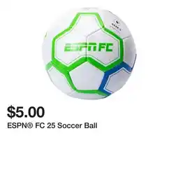 Five Below ESPN FC 25 Soccer Ball offer